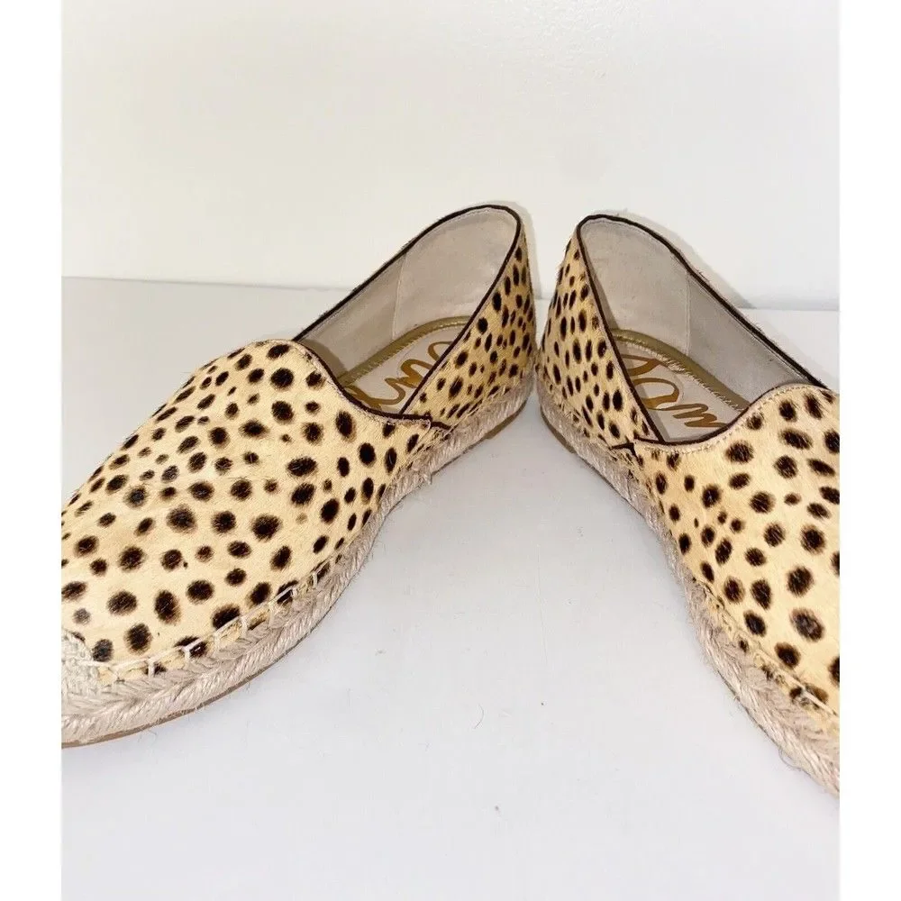 Sam Edelman Cheetah Print Flats Espadrilles Size 7.5